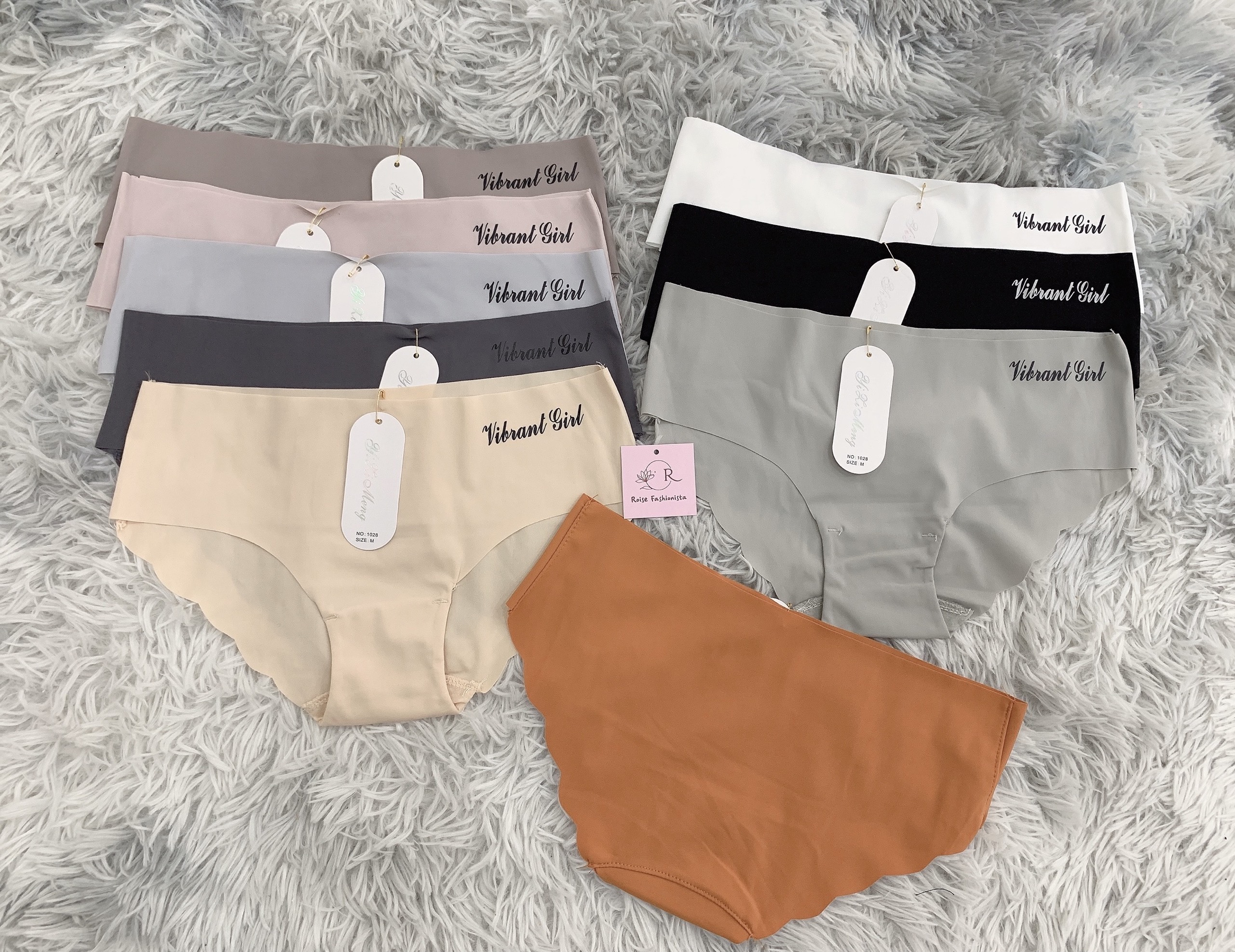 Combo 5 Quần Lót Đúc Su - Quần Lót Nữ Không Đường May Vibrant Girl Siêu Đẹp - Chất Su Mát Lạnh, Mềm Mịn, Thoáng Mát