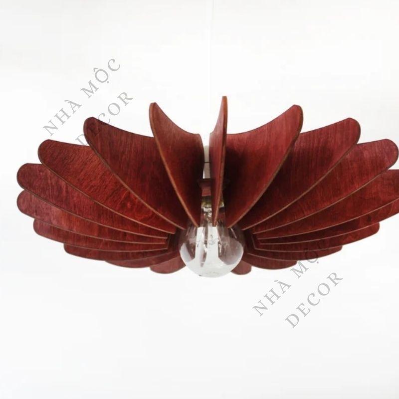 Đèn gỗ thả trần trang trí mẫu TT02