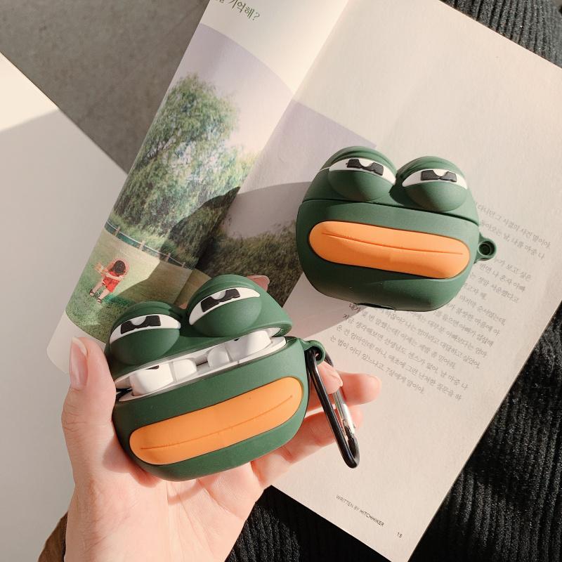 Airpods Pro Case Ốp Bảo Vệ Cho Airpods Pro Hình Ếch Sad Frog