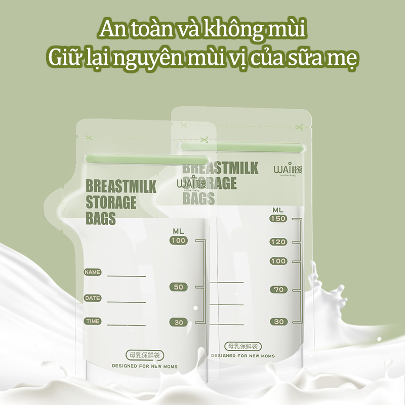 Túi Trữ Sữa Dung Tích 200ml Có Khóa Zipper Chống Rò Rỉ Bảo Quản Sữa Mẹ An Toàn Túi Đựng Sữa Mẹ Có Vòi Rót Sữa Chất Liệu An Toàn Sức Khỏe Có Thể Ghi Thông Tin Hộp 30 Túi