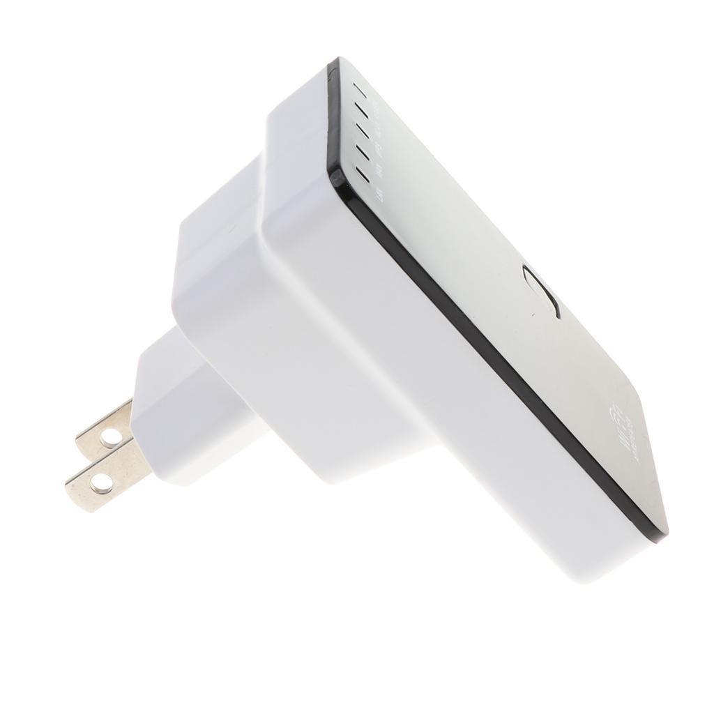 300Mbps Wireless Wifi Repeater Signal Booster Double Ports Extender US Plug