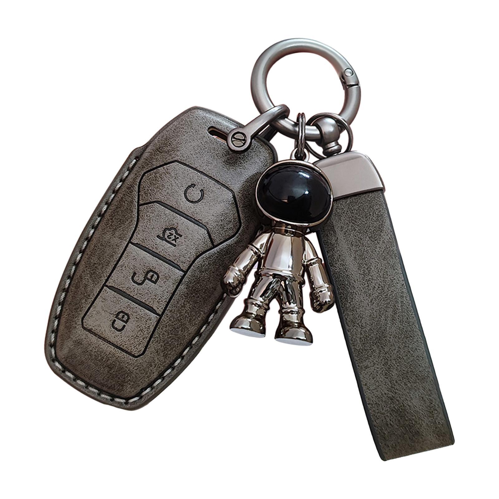 Car Key Fob Cover Protector Wear Resistant Waterproof Soft Automotive Key Case Holder with Keychain for Yuan Plus Atto 3