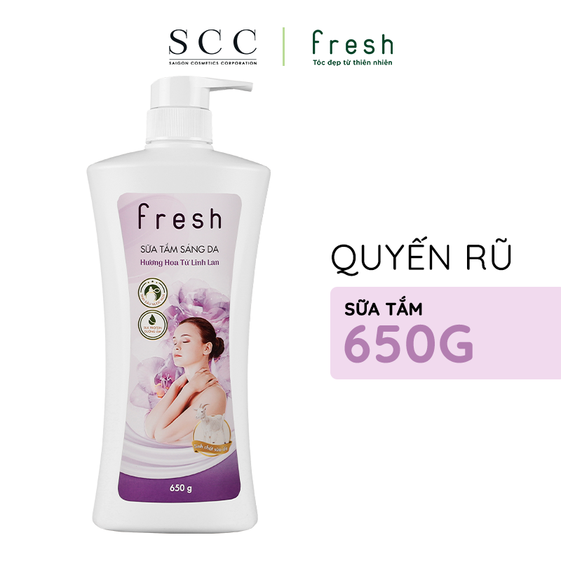 Sữa Tắm Sáng Da Fresh Hương Hoa Tử Linh Lan 650g