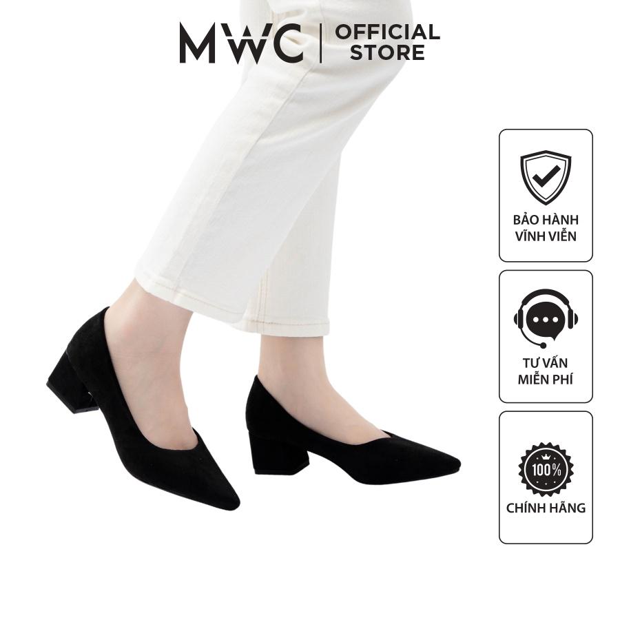 Giày MWC 4327 - Giày Cao Gót Đế Vuông 5CM Kiểu Dáng Công Sở Thanh Lịch