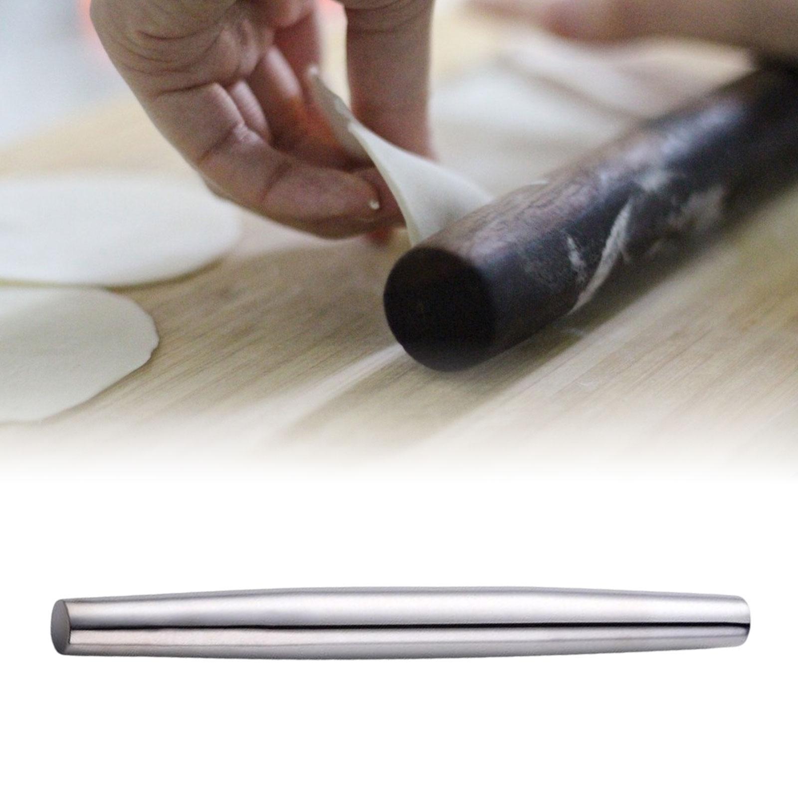 Stainless Steel Rolling Pin Non Stick Baking Tools for Dumpling Making Pastry Pasta