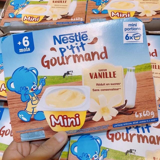 Váng Sữa Trẻ Em Nestle Pháp - Váng Sữa Ăn Dặm cho bé từ 6 Tháng DATE T6/2022 - Váng sữa béo tăng cân