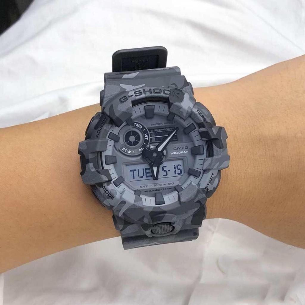 Đồng Hồ Nam Dây Nhựa Casio G-Shock GA-700CM-8A Chính Hãng - GA-700CM-8ADR