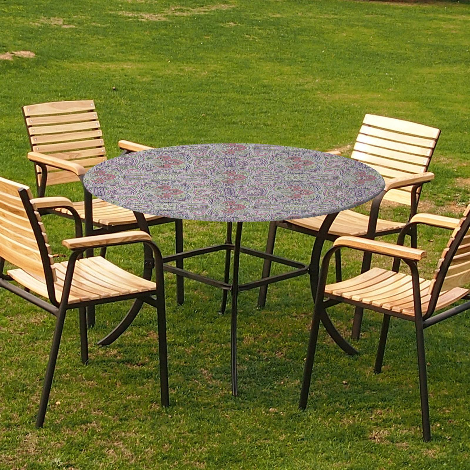 Table Cover Fitted Water-proof with Elastic Edged Easy to Clean for Party