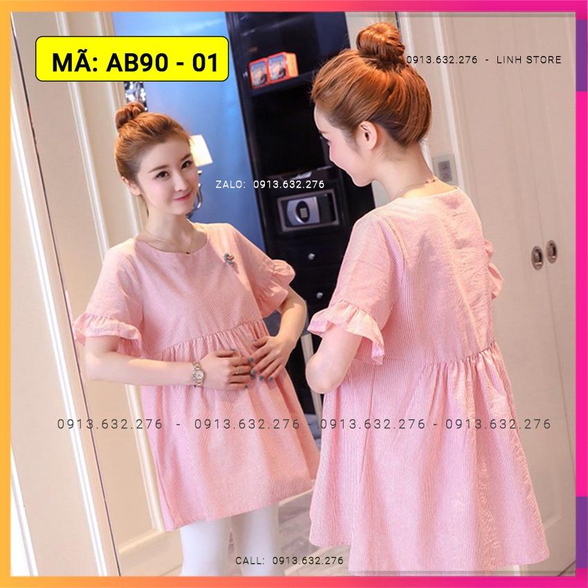 Áo Bầu Hàn Quốc, Áo Bầu Đẹp, Áo Bầu Babydoll giấu bụng