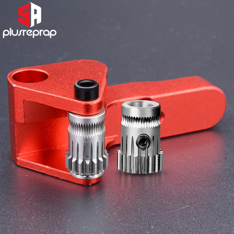 CR10 Pro nâng cấp thiết bị đùn Dual Double Pulleys trực tiếp Nhôm Máy đùn cho Ender 3/5 CR10S Pro 3D Máy in 3D