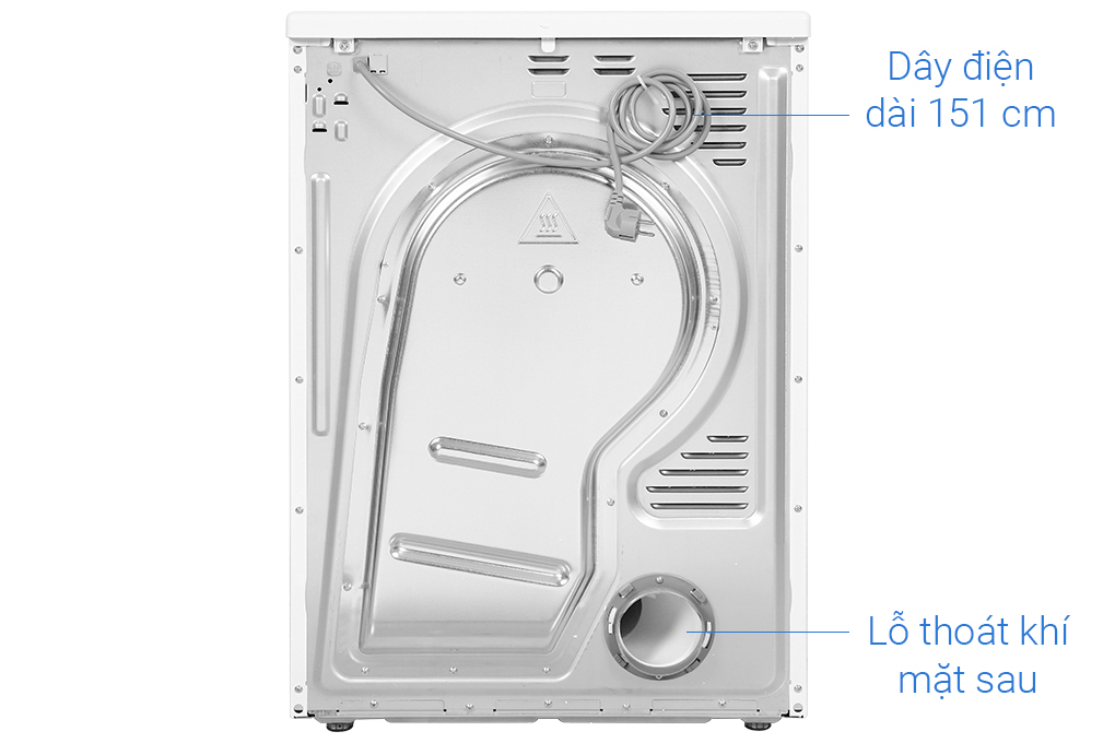 Máy sấy thông hơi Beko 9 kg DA9112RX0WB - Hàng chính hãng- Giao lắp tại Hà Nội