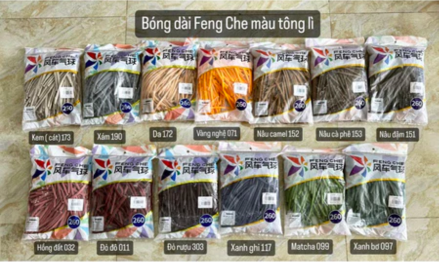 Bóng bay dài FengChe Cối Xay Gió 260 Model Chất lượng cao / màu đẹp