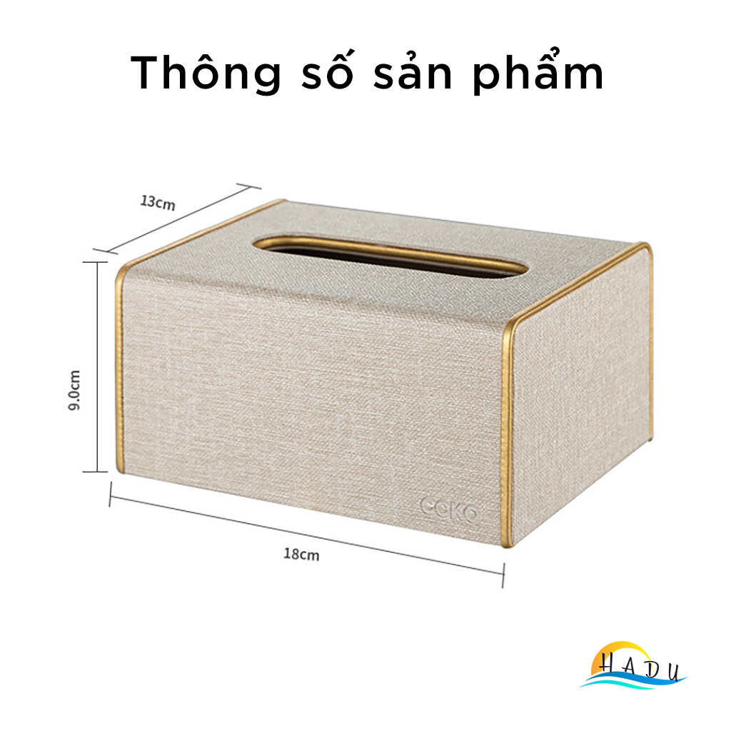 Hộp Đựng Giấy Ăn Sang Trọng Để Bàn Bọc Da Cao Cấp Đạt Chất Lượng Đức CCKO