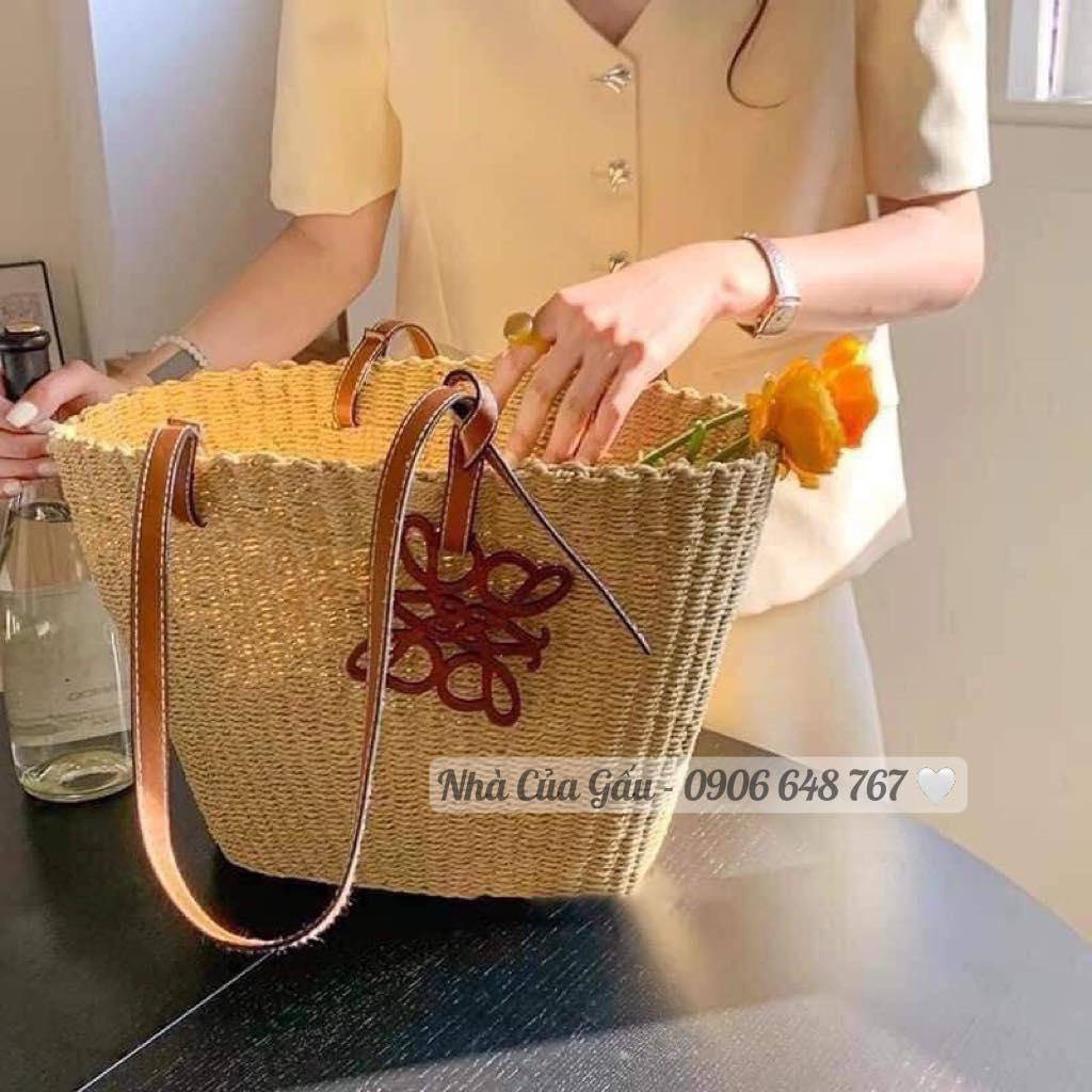 Túi cói đeo vai size to hàng hiếm đẹp cực luôn