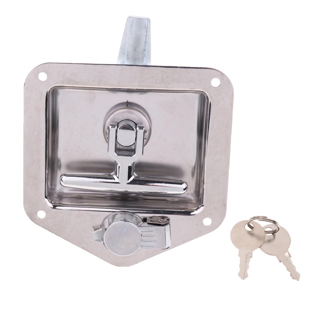 Auto Stainless Steel Folding Toolbox Lock Tool  Trailer Camp