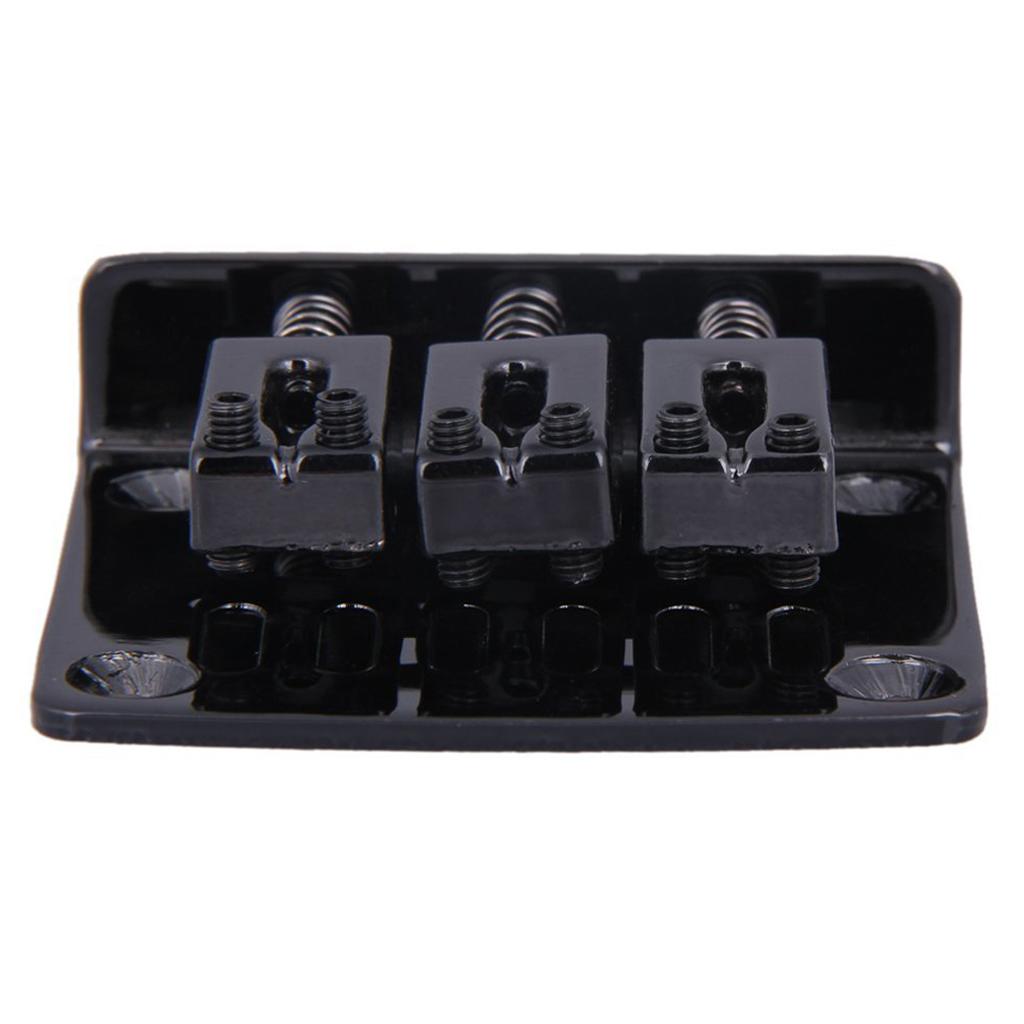 Guitar Bridge with Wrench Screw Set for 3 String Electric Guitar