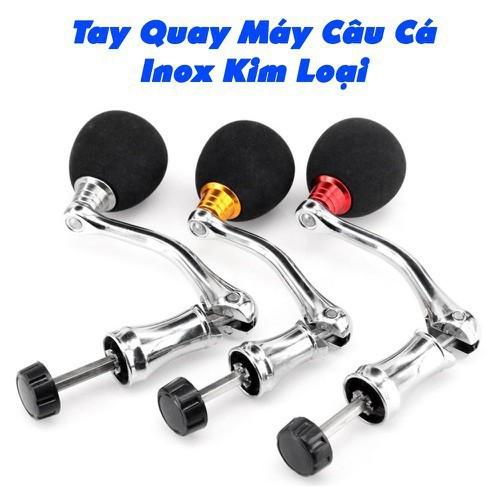 Tay Quay Máy Câu Cá Kim Loại Núm Tròn Siêu Rẻ Đẹp