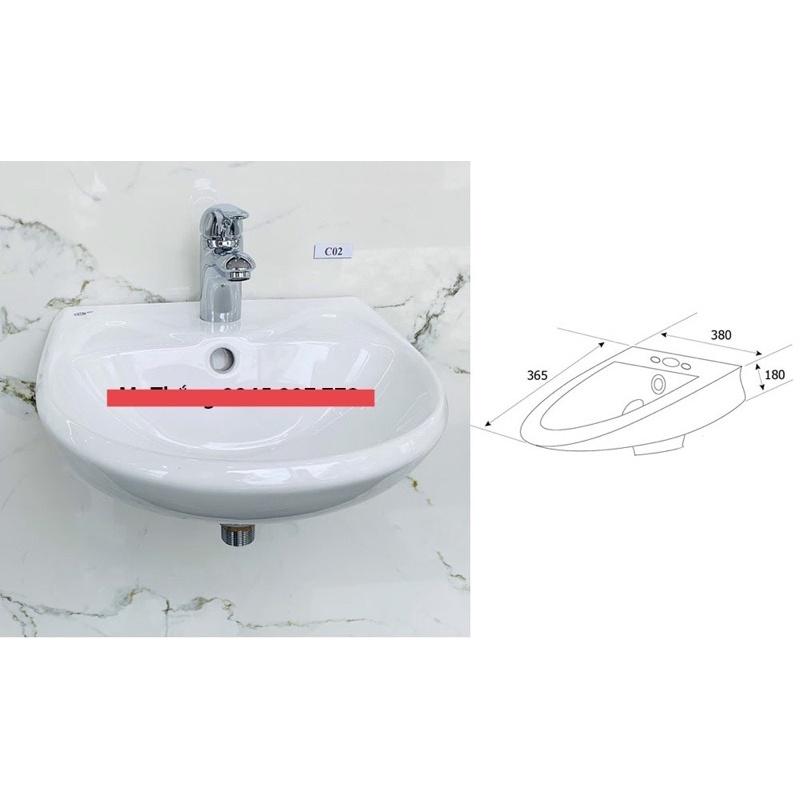 Chậu Lavabo Chân Lửng HC C05