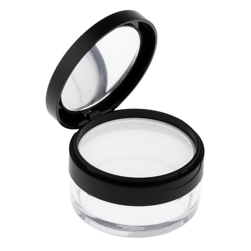 10G Empty DIY Makeup Loose Case Cosmetic Blush Container Black S