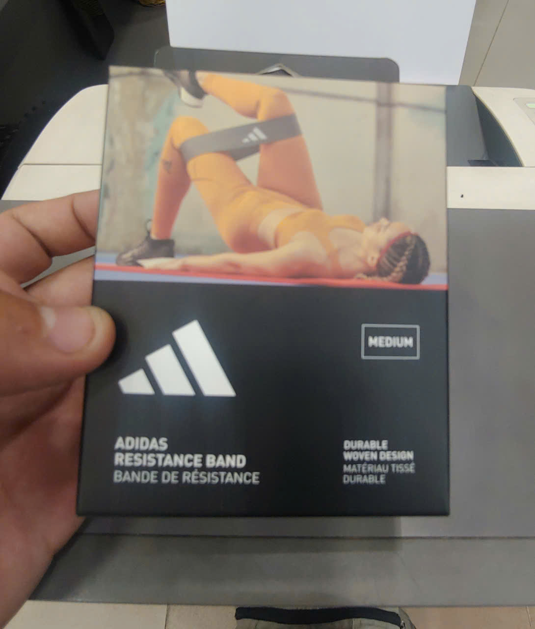 Dây Kháng Lực Thun Co Giãn ADIDAS ADTB-1070 Resistance Band (Bảng rộng 7.5 cm) - Hàng Chính Hãng