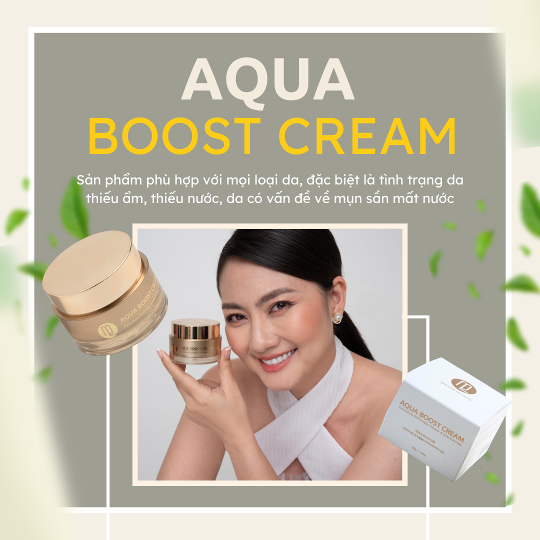 Kem dưỡng cấp ẩm ngậm nước ngừa lão hoá - Aqua Boost Cream 50ml