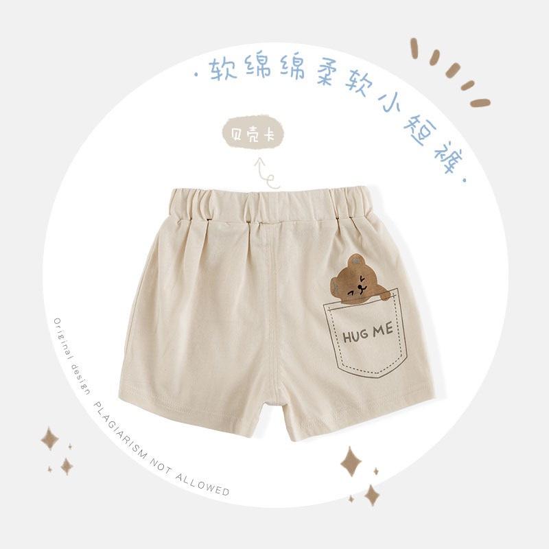 Quần Short Bé Trai Quần Đùi Trẻ Em Thú Hoạt Hình Vải Cotton Cao Cấp Co Giãn 4 Chiều Cho Bé 8-25kg - SUMO KIDS