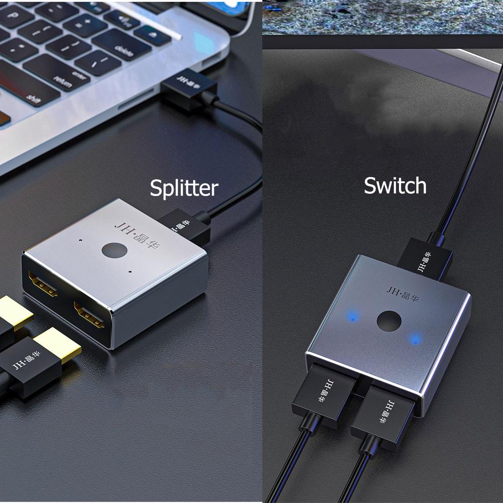 Switch Splitter HDMI 2 cổng, hỗ trợ 2 chiều 4K*2K - Jinghua Q521 - Hồ Phạm