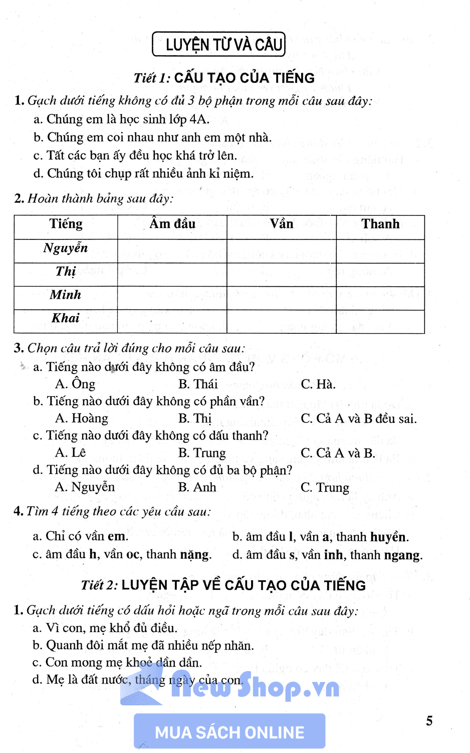 Phát Triển Và Nâng Cao Tiếng Việt 4 (Dùng Chung Cho Các Bộ SGK Hiện Hành) - HA