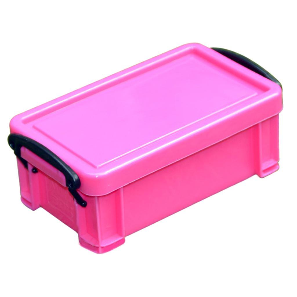 2X Home Furnishing Box 0.5L Latch Box Colorful with Lid Food Sealed Case Pink