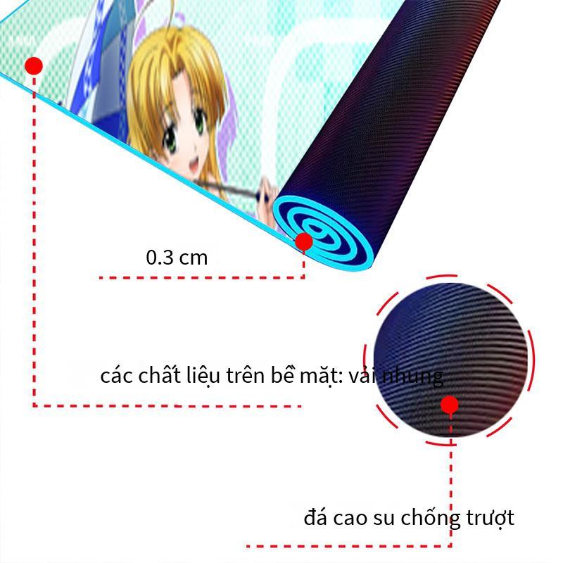 Thuận lợi nhất cửa hàng mới sạc không dây RGB phát sáng miếng lót chuột cô gái anime LED lớn nhiều màu sắc miếng lót bàn phím trò chơi