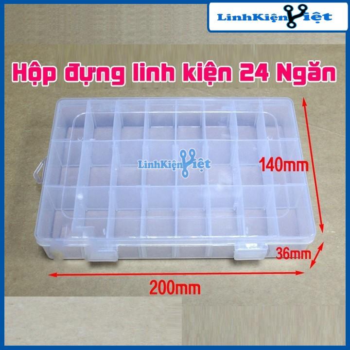 Hộp đựng linh kiện điện tử 24 Ngăn