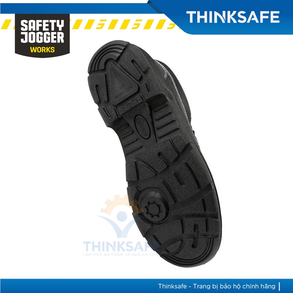 Giày bảo hộ lao động nam Safety Jogger Bestrun2 S3 SRC da bò thật, chống dầu, chống đâm xuyên, êm chân - Thinksafe