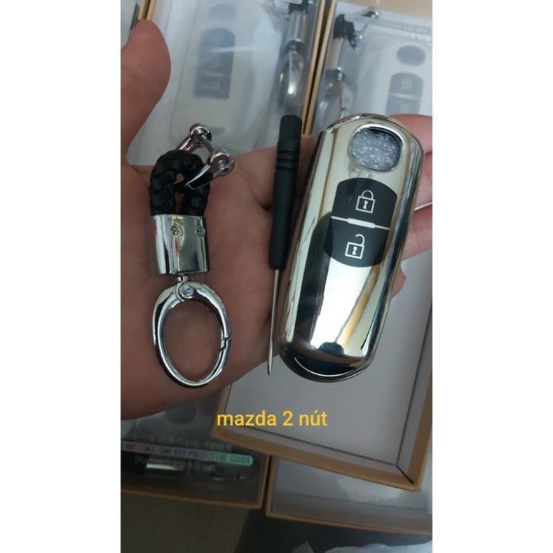 Bao da chìa khoá ô tô silicon mạ crom đủ hãng xe