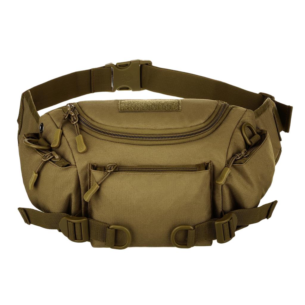 Outdoor Sports Camping Travel Fanny Pack Waist Bag Bum Pouch Coyote