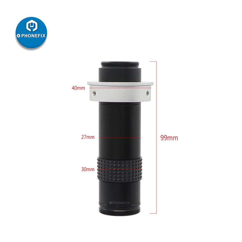 48MP HD 1080P HDMI USB C-Mount Ngành Công Nghiệp Máy Ảnh Kính Hiển Vi Bộ Ống Kính 130X 40 Đèn LED Đèn Điều Chỉnh Chân Đế Hỗ Trợ Hàn
