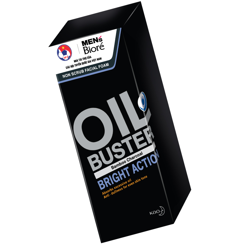 Sữa Rửa Mặt Men Biore OIL BUSTER Sạch Nhờn Sáng Da 100g