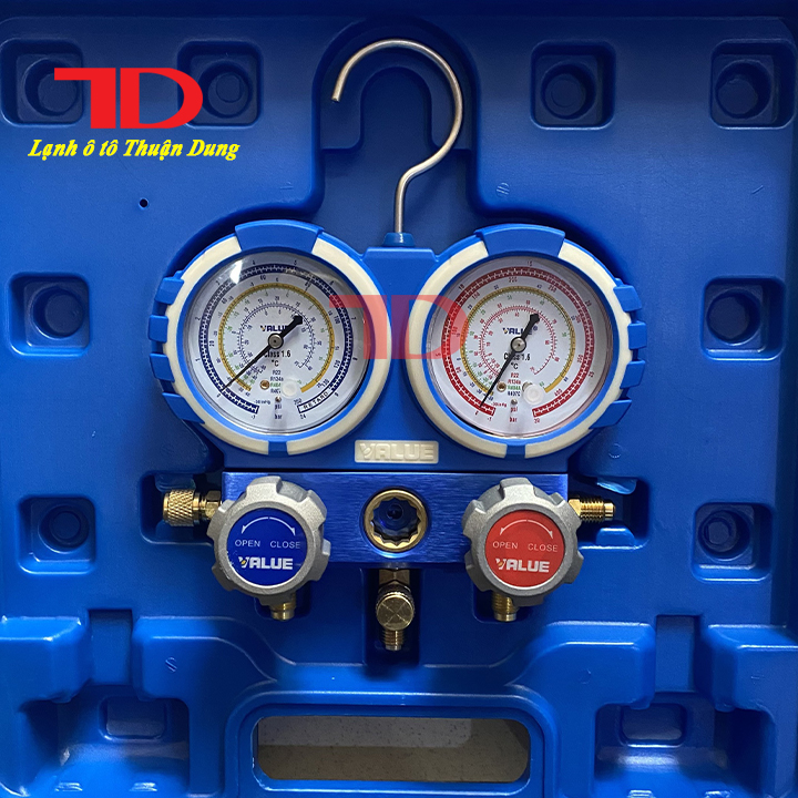 Đồng hồ đo áp suất gas lạnh ô tô VALUE R134