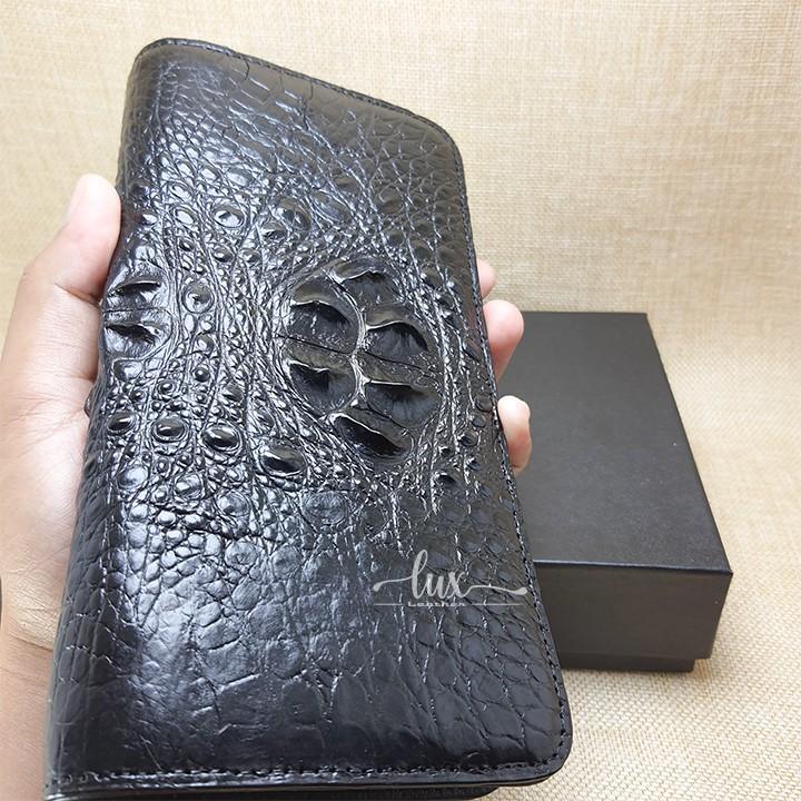 Ví Nữ Cầm tay Da cá sấu LuxLeather LW42010- Một dây kéo