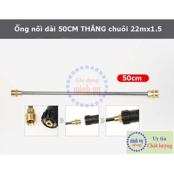 Cần nối dài THẲNG/CONG 50cm vòi sun.g xịt rửa xe cao áp - thanh nối dài