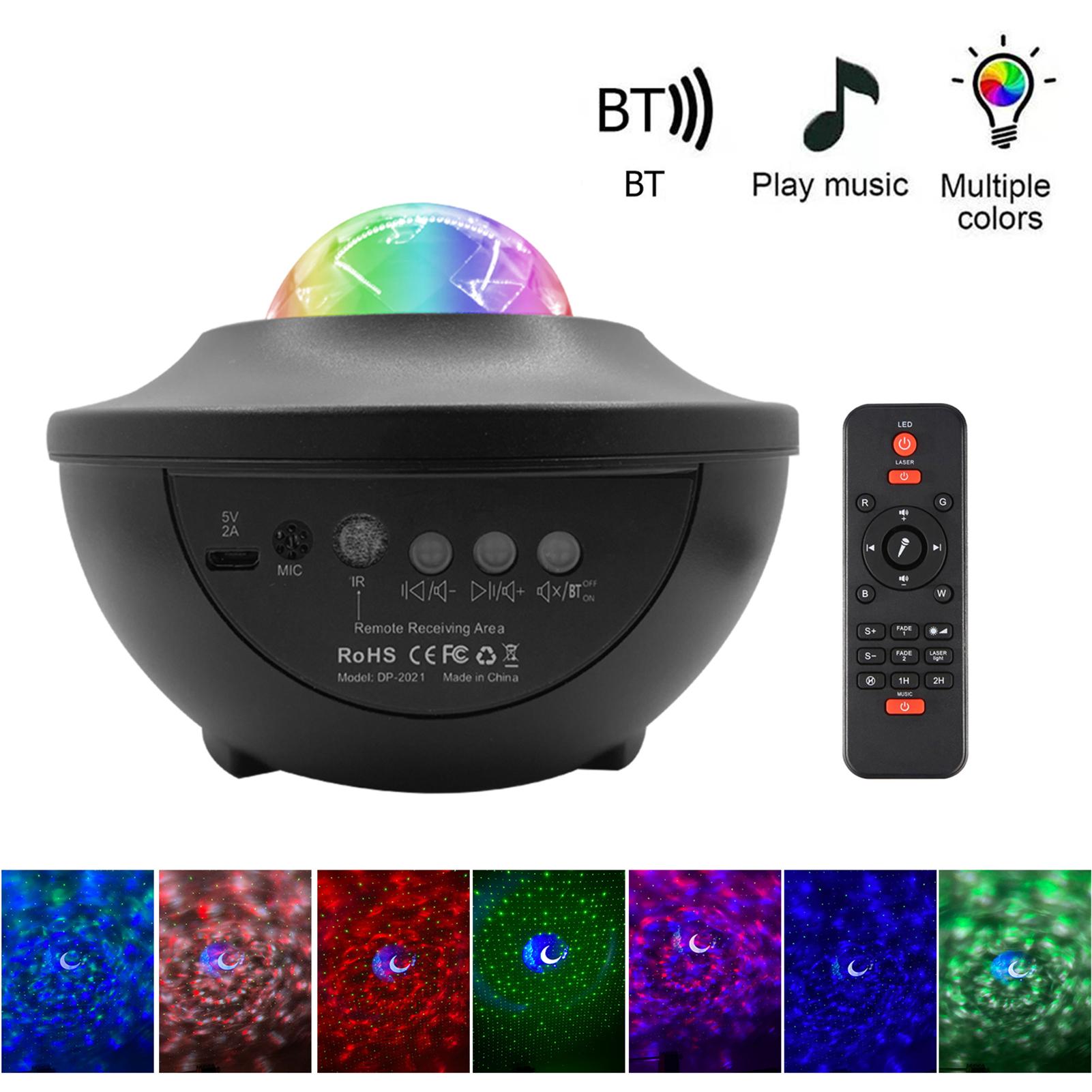 Đèn LED chiếu sáng ban đêm trang trí sân khấu, phòng tiệc, có loa bluetooth, điều khiển từ xa