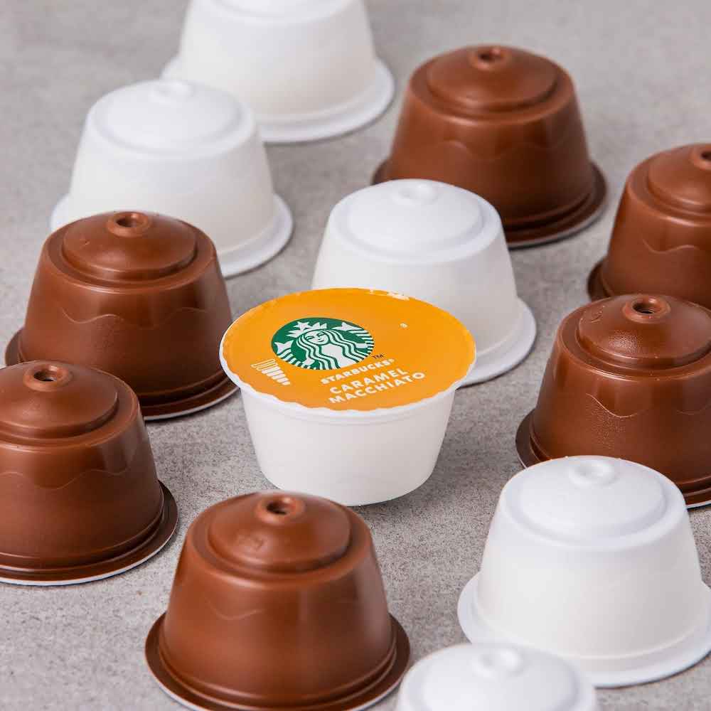 Cà phê viên nén vị Caramel Macchiato Starbucks dành cho máy Dolce Gusto Hàng nhập khẩu Anh hộp 12 viên