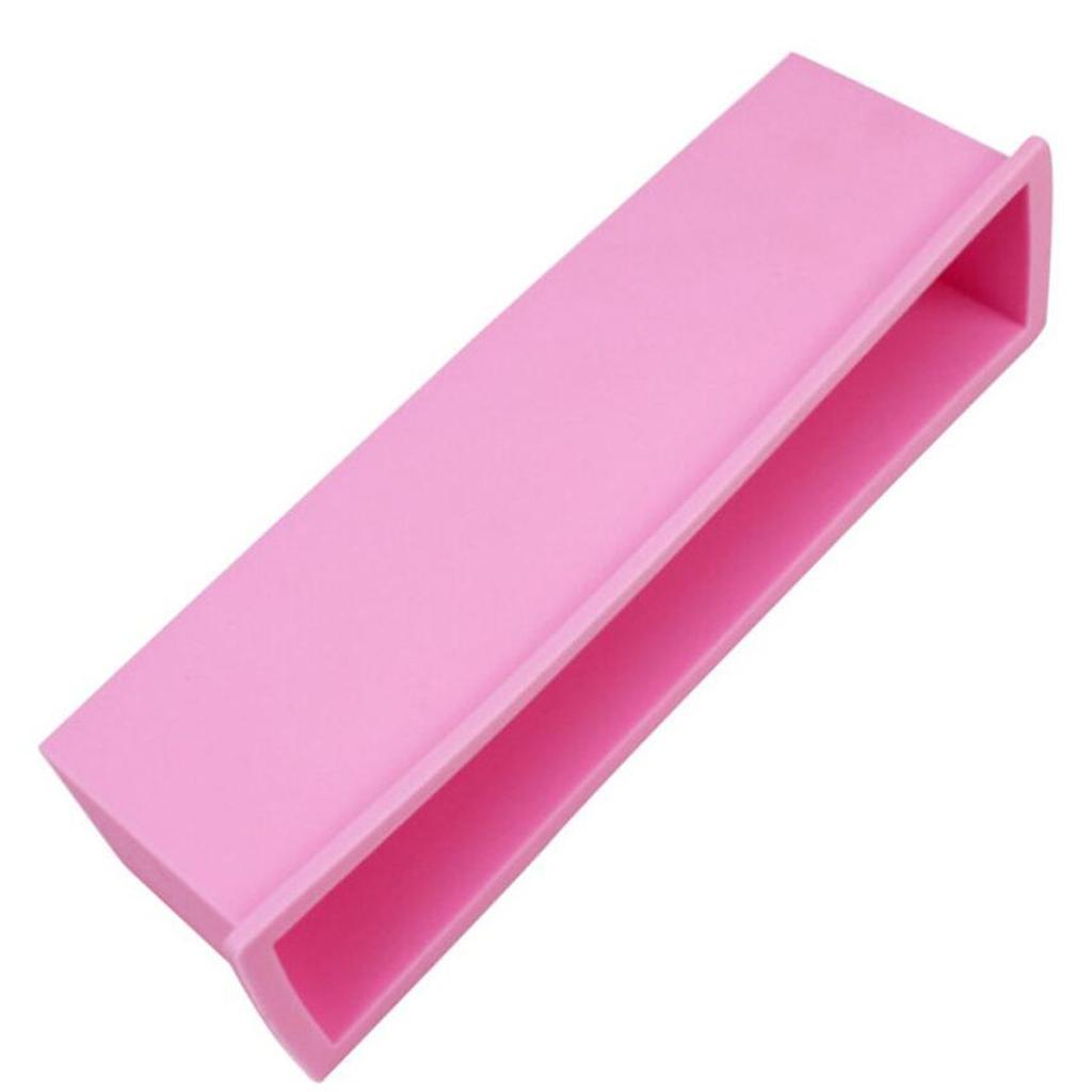 1200g Silicone Soap Loaf Mold Wooden Box DIY Making Tool BPA Free A Pink