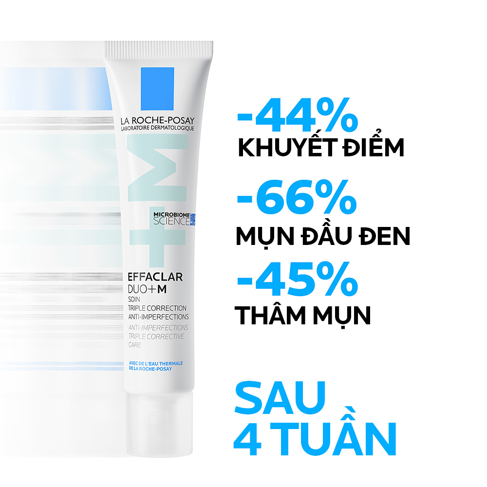 Kem dưỡng giảm mụn nhanh sau 8 giờ La Roche-Posay Effaclar Duo+ M 40ml
