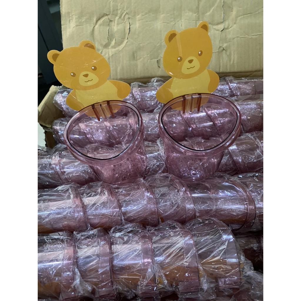 Ly Cốc Đựng Bàn Chải Kem Đánh Răng Dán Tường Hình Gấu