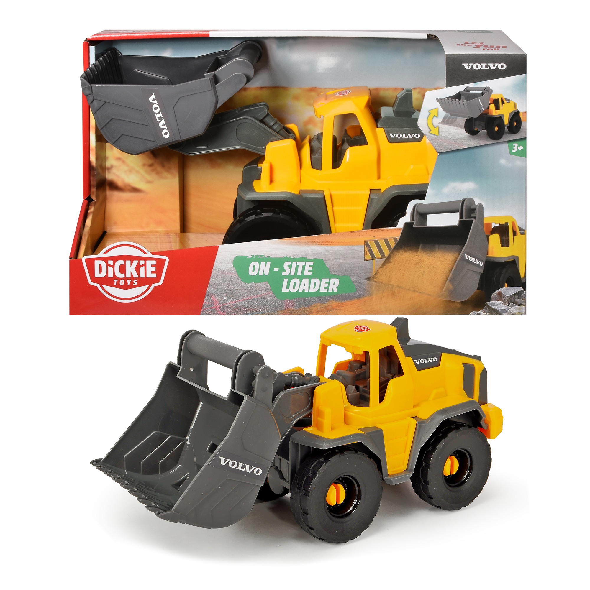 Đồ Chơi Xe Xây Dựng Dành Cho Bé Yêu DICKIE TOYS Volvo On-site Loader 203724002 - Đồ Chơi Đức Chính Hãng