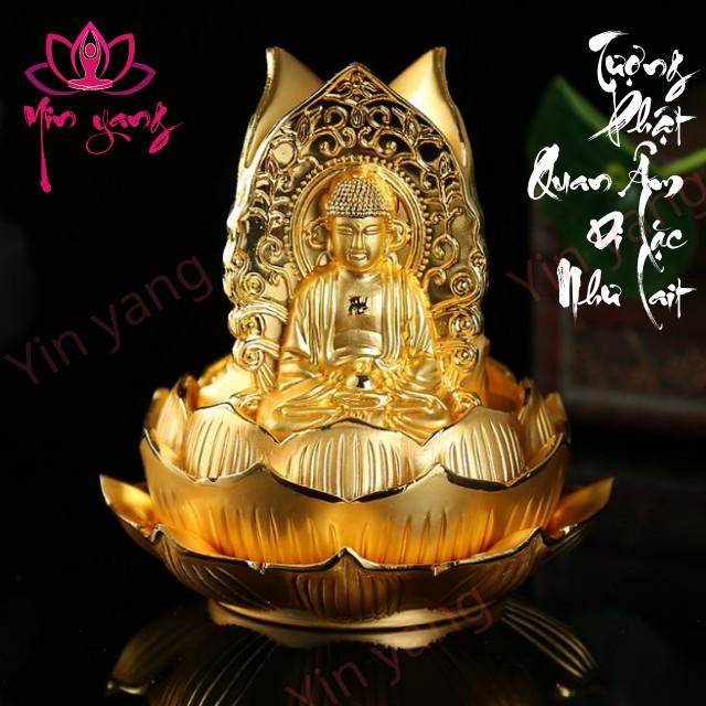 Tượng Phật Như Lai - Di Lặc - Quan Âm Ba Mặt Trang Trí Ô tô