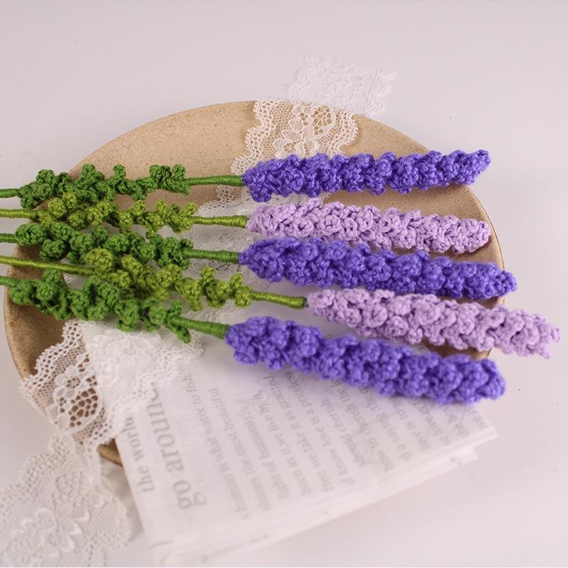 Hoa Lavender Bằng Len Handmade Dùng Để Tặng Người Yêu Hoặc Trang Trí Nhà Cửa - Hoa Len Handmade