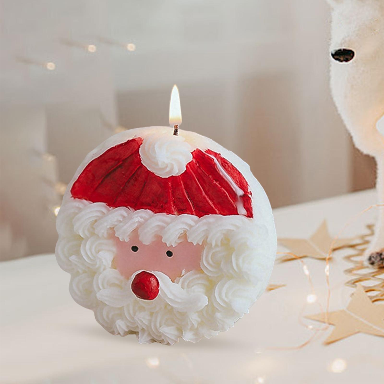 Santa Claus Scented Candles Tealight Candles for Decoration Office Gift