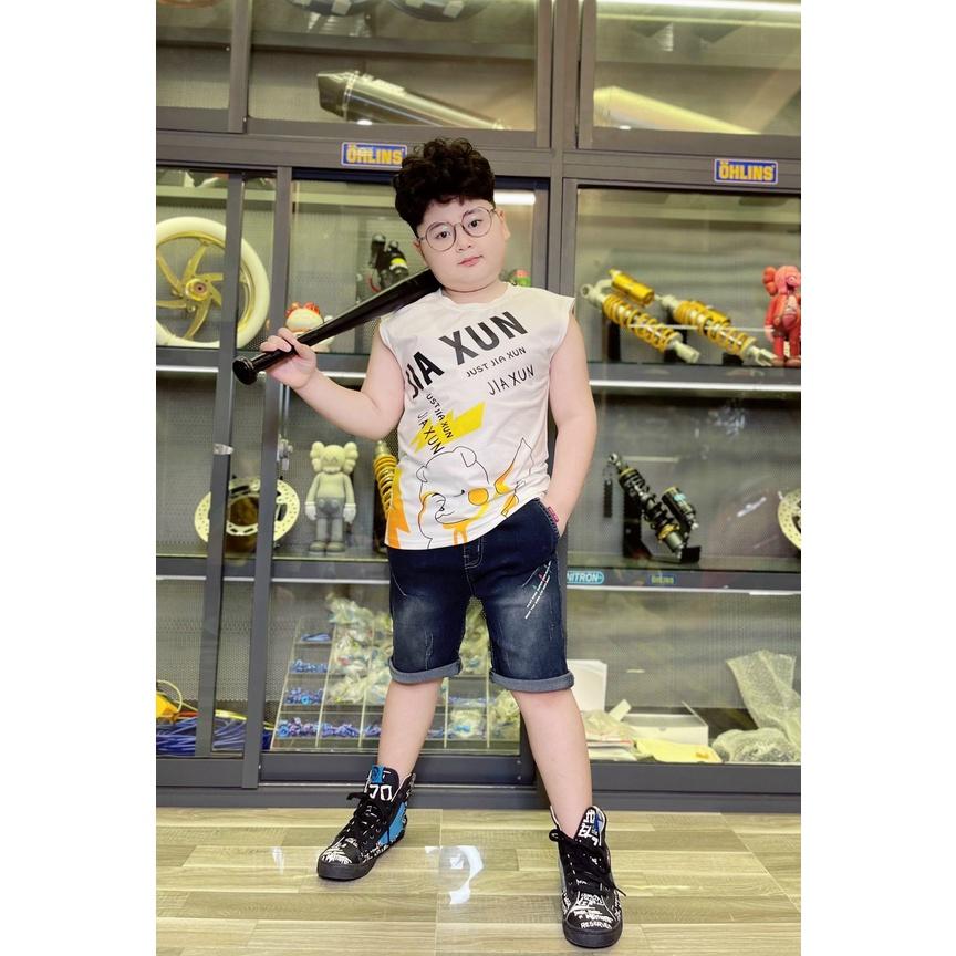 Quần áo bé trai, Set đồ đi chơi cực chất cho bé trai size 12-35kg hàng cao cấp