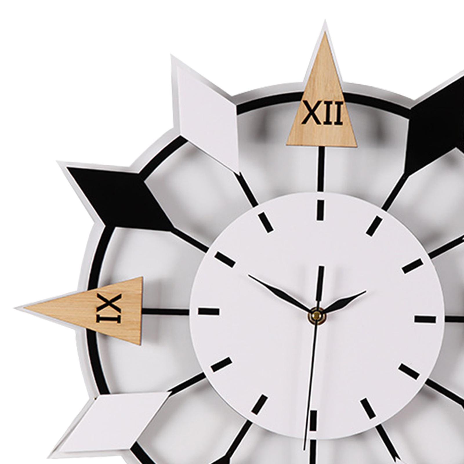 Modern Wall Clock Wall Watch Decorative Clock Silent for Living Room Kitchen